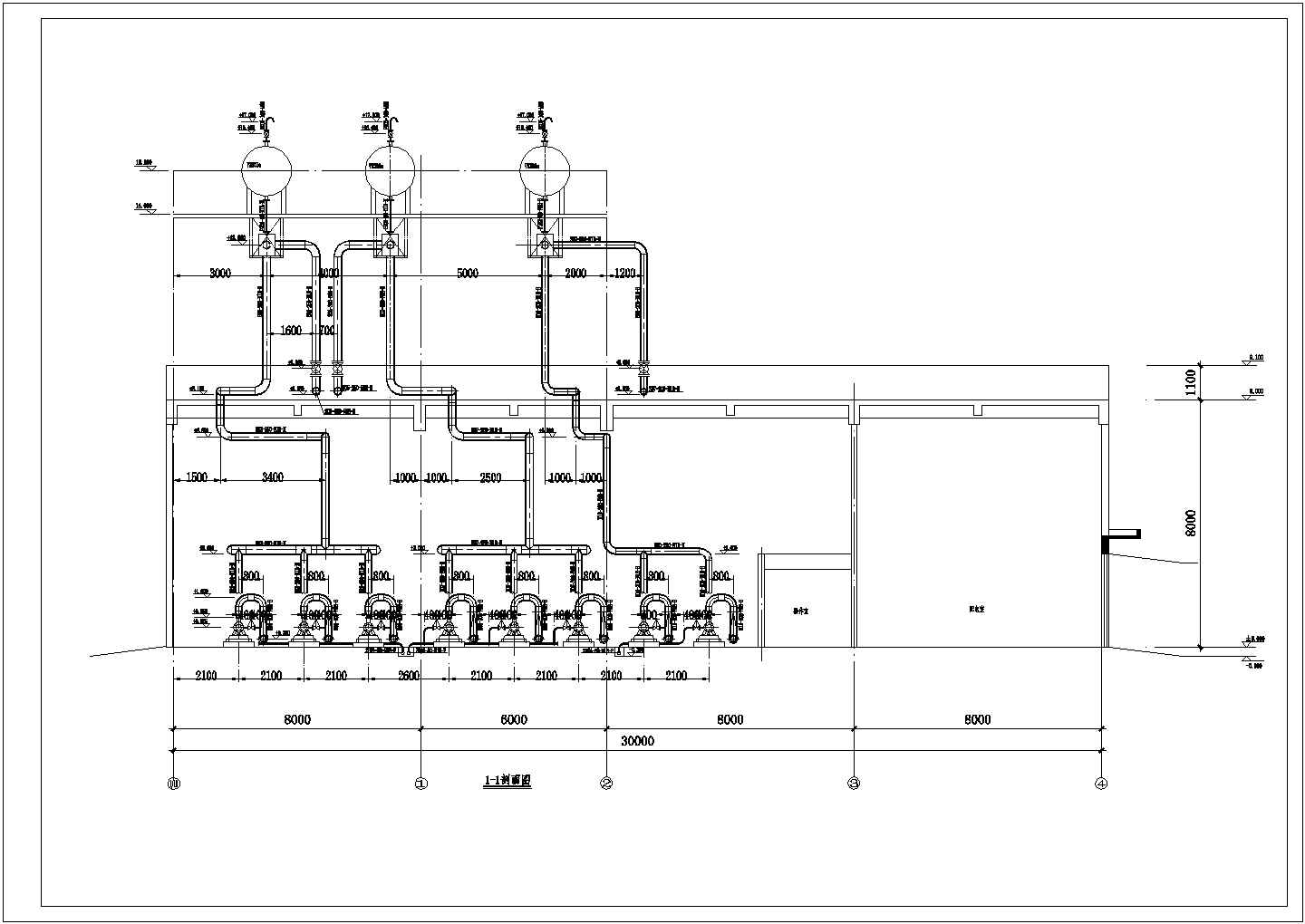 某车间大型燃气导热油炉施工设计图