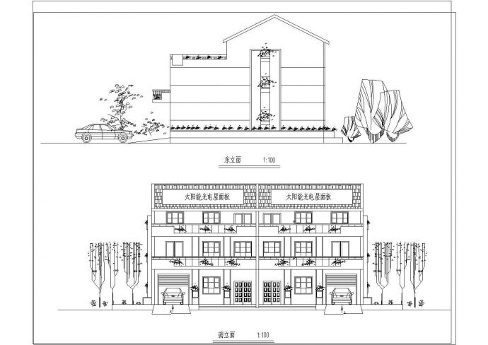 某地区新农村住宅设计方案（共5张）_图1