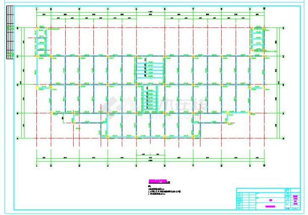四层框架结构食堂初步设计图纸（共4张图）-图一