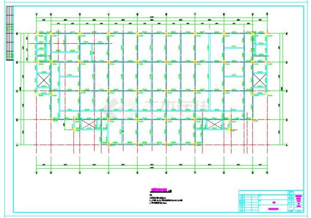 四层框架结构食堂初步设计图纸（共4张图）-图二