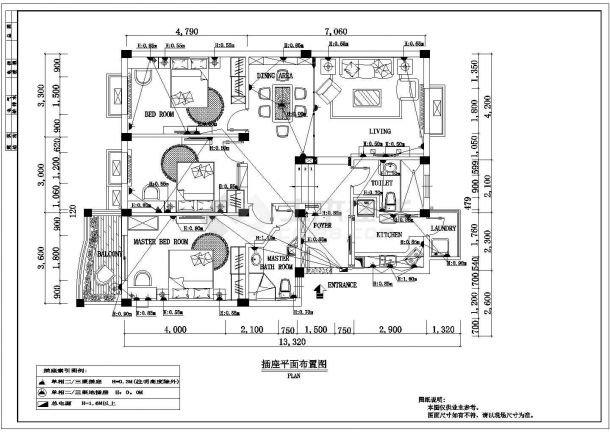 新古典及简约两种样板房室内装修设计cad施工图（近100张）-图二