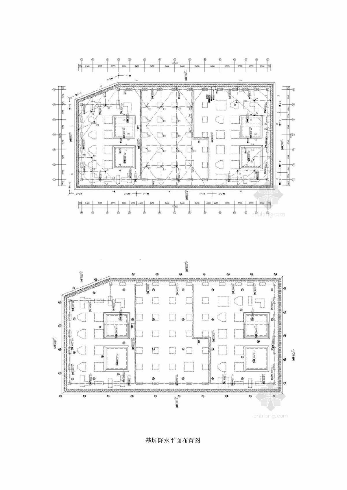 合作社基坑围护结构及内支撑体系施工设计图纸-图二