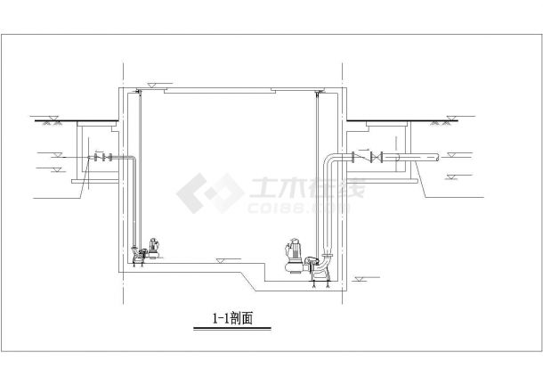 钢筋混凝土结构污泥井详图（共2张）-图一