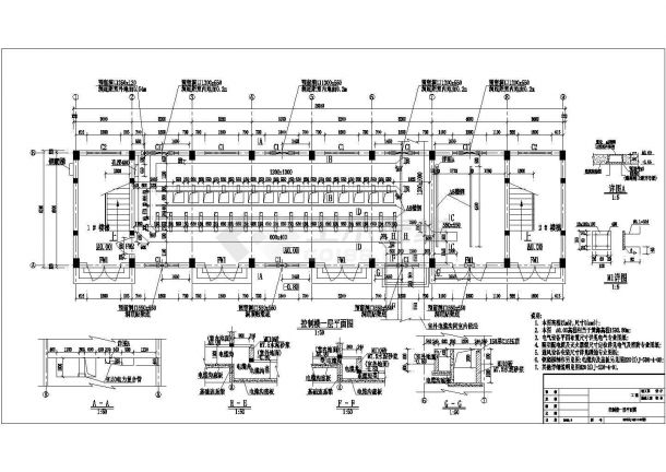某312㎡两层变电站控制楼建筑结构图（高11米）-图二