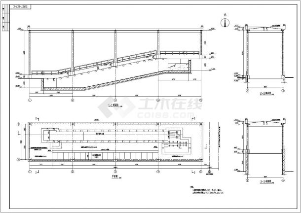 钢框架爬车机房结构施工图（独立基础，共5张）-图二