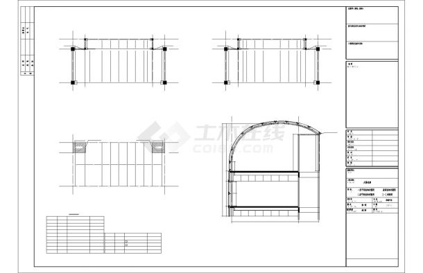 大厦连廊钢结构施工图（含钢结构设计说明，共6张）-图二