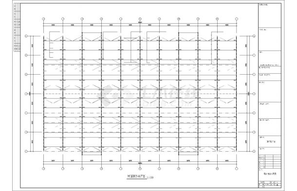 住宅小区钢框架大门结构施工图（独立基础，共14张）-图一