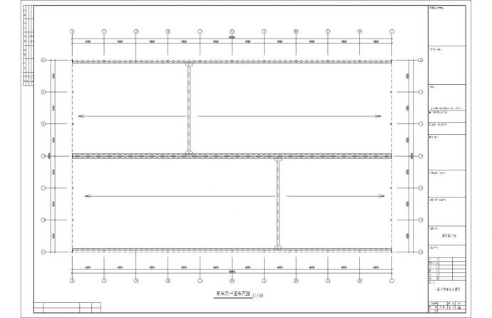 单层单山单跨门式刚架厂房结构施工图_图1