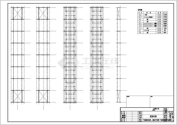 单层厂房上部结构施工图（轻钢结构，共14张）-图一