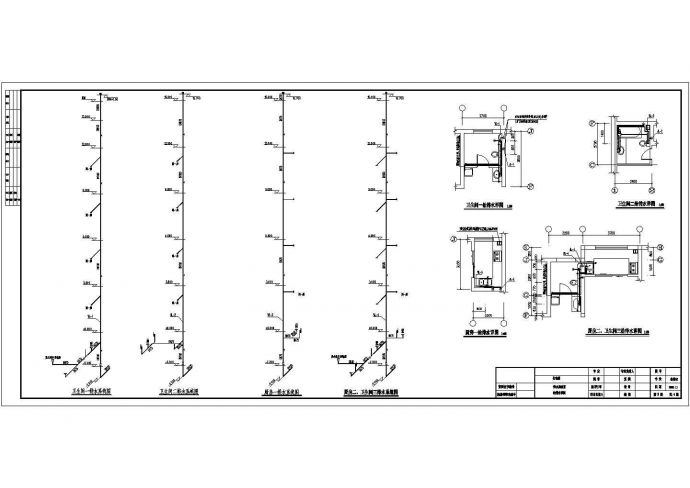某市住宅楼水暖给排水平面设计图纸_图1