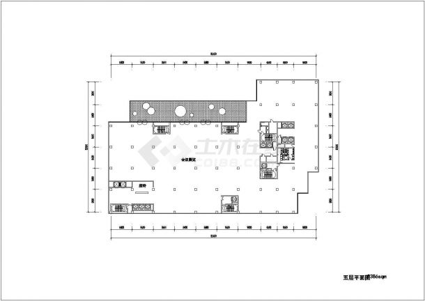 24层商业综合体建筑方案cad设计图（含效果图）-图二