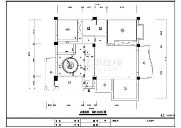 某地某家装欧式风格装修设计施工图-图二