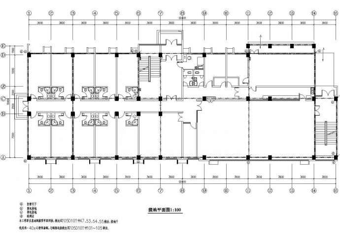 【江苏】某四层工厂职工宿舍楼电气设计施工图_图1