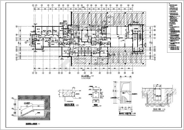 安徽某地十八层住宅楼建筑设计图（3栋）-图一