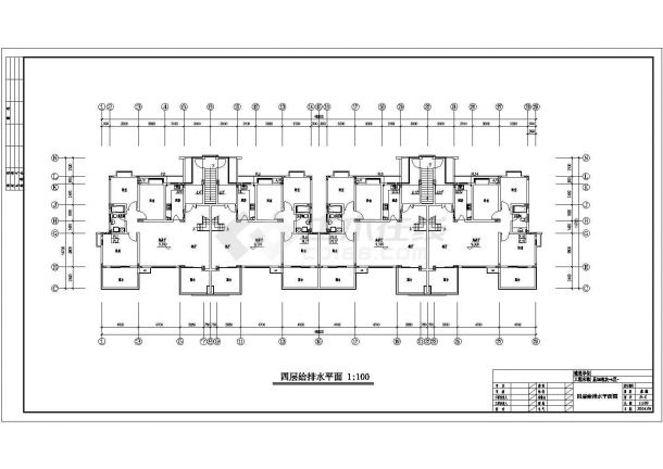 某市五层花园洋房给排水设计施工图-图二