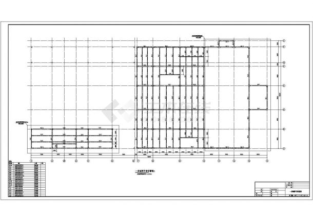 4S店钢结构汽车展厅结构设计施工图（8度抗震）-图二