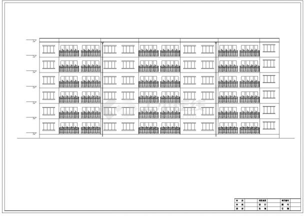 【北京】六层砖混结构住宅楼毕业设计（含建筑图、结构图、计算书）-图一