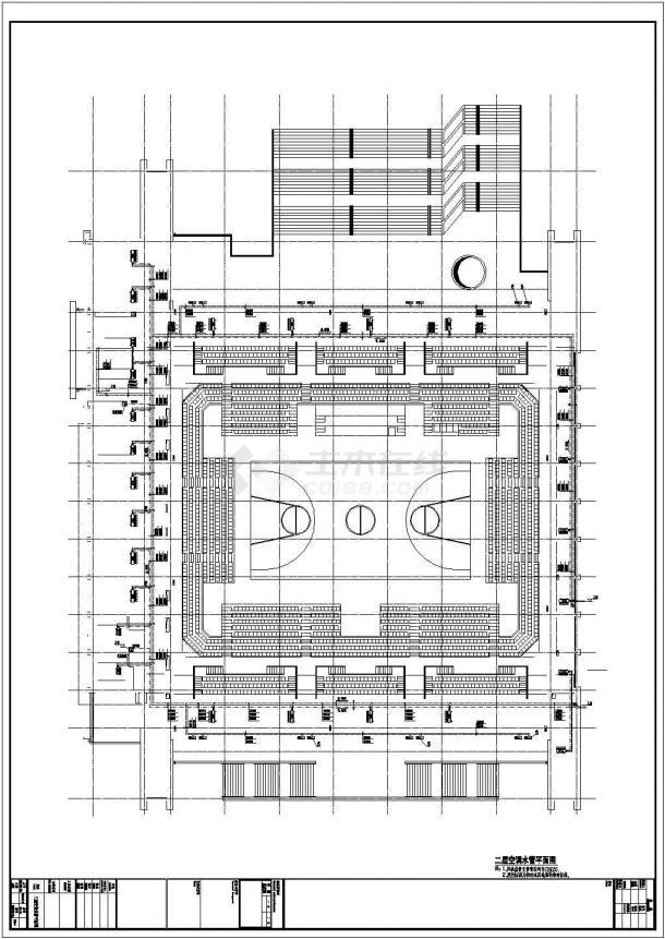 某7729㎡三层体育馆地源热泵空调设计施工图-图二