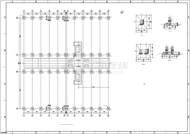 简易干料棚结构施工图（单层厂房，共7张）-图二