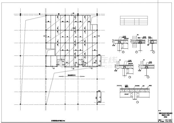 【上海】汽车展厅钢结构施工图（钢结构，共20张）-图二