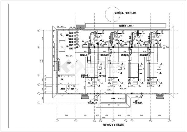 北京某787㎡单层砌体结构锅炉房图纸-图二