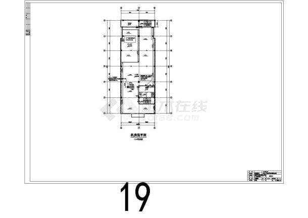 某市急救中心暖通空调工程课程设计图-图一