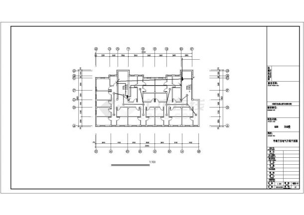 某小区六层钢筋混凝土结构住宅电气全套图纸（三级负荷）-图二