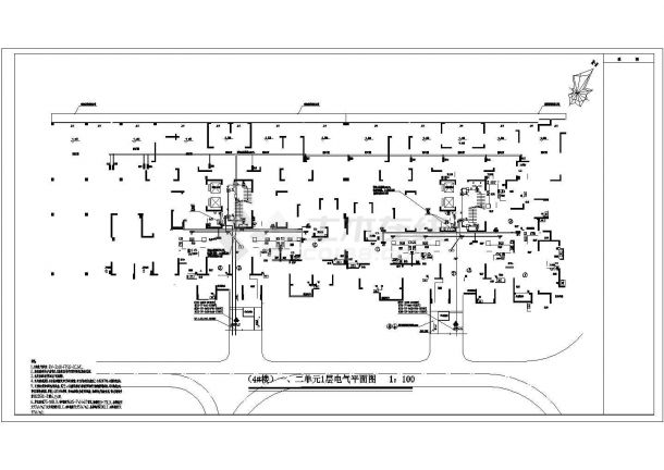 某地上三十三层商住楼电气施工图纸（一级负荷）-图二