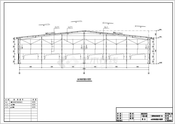 某钢结构厂房建筑设计施工图（共13张图）-图二