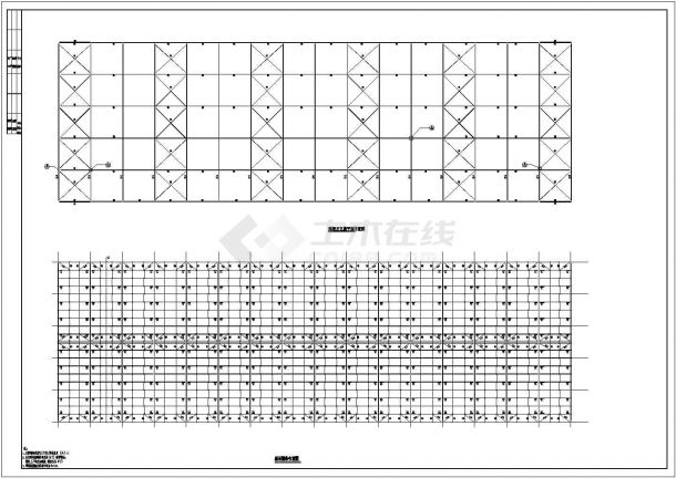 【江西】某厂房钢屋架结构设计图（单层厂房，共6张）-图二