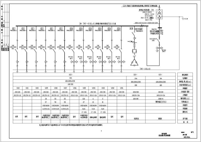 某污水处理厂电气施工图纸（三级负荷，第三类防雷）_图1