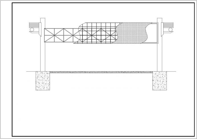 某25米跨路广告牌结构设计图（桁架结构，共6张）_图1