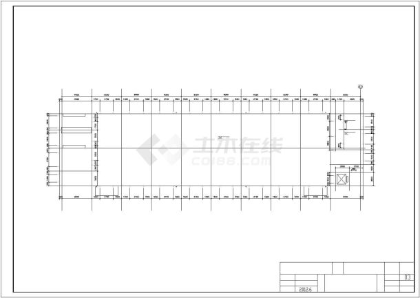 四层钢网架结构生产车间毕业设计（含建筑图、结构图、计算书）-图二