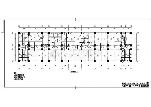 12465㎡某十一层框架结构办公楼毕业设计(含计算书、建筑结构设计图)-图二
