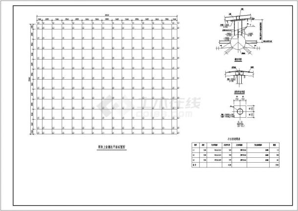某网架结构加油站结构设计施工图（7度抗震）-图二