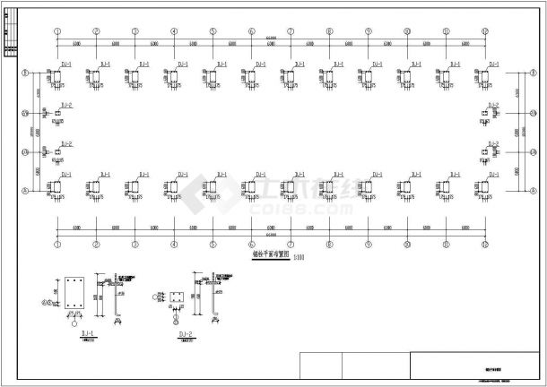 18米跨全钢结构厂房结构设计施工图（独立基础）-图一