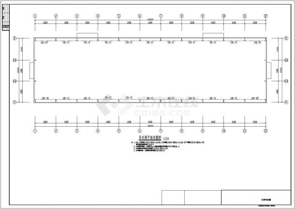 18米跨全钢结构厂房结构设计施工图（独立基础）-图二