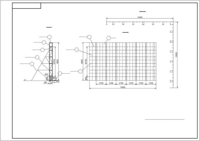 某立柱广告牌结构设计图（桁架结构，共2张）_图1