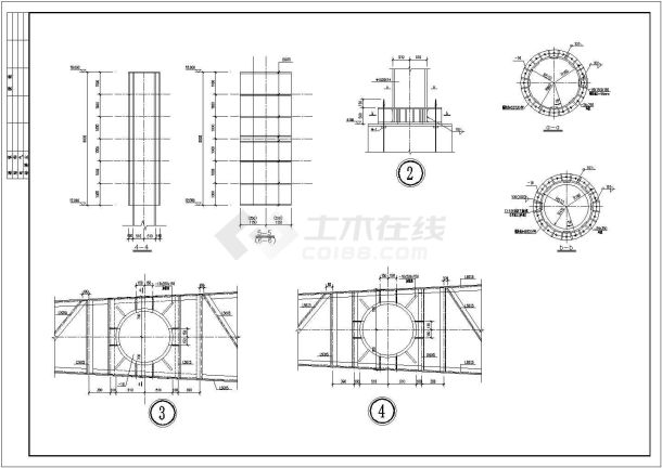 某高速公路广告牌结构设计图，共4张-图二