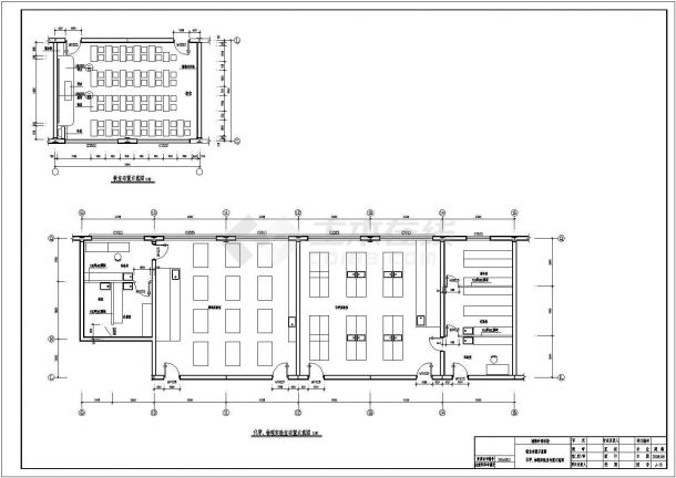 某钢框架外语学校建筑设计施工图（共17张图）-图二