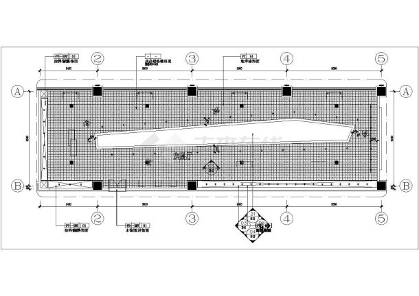 某二层博物馆建筑设计方案cad图（含效果图）-图二