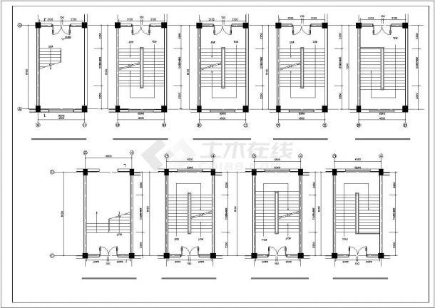 四层框架结构教学楼毕业设计（含计算书，建筑、结构图）-图二
