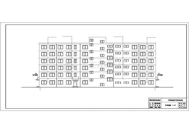5756平方米某开发公司办公大楼毕业设计(含计算书、建筑结构设计图)-图一