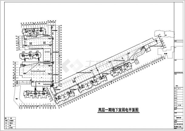 安徽某258665㎡住宅小区智能化弱电系统施工图-图一