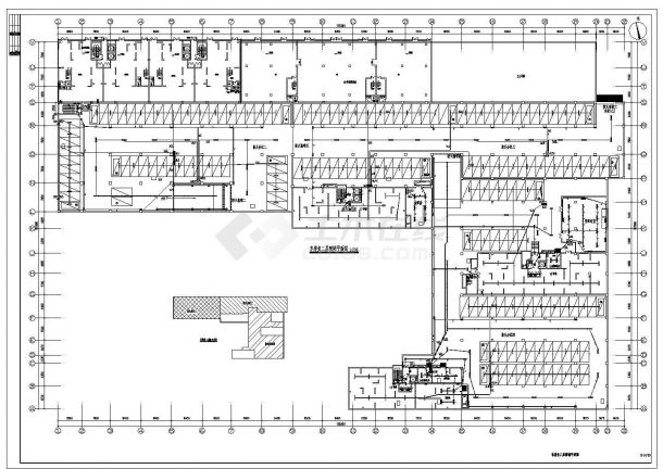 某10389㎡两层地下车库全套电气施工图（二级负荷）-图二