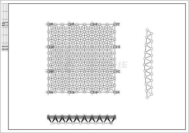 某空间网架结构设计图（钢结构，共13张）-图二
