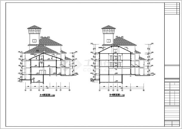 某四层框架结构酒店毕业设计(含计算书、建筑结构设计图)-图二