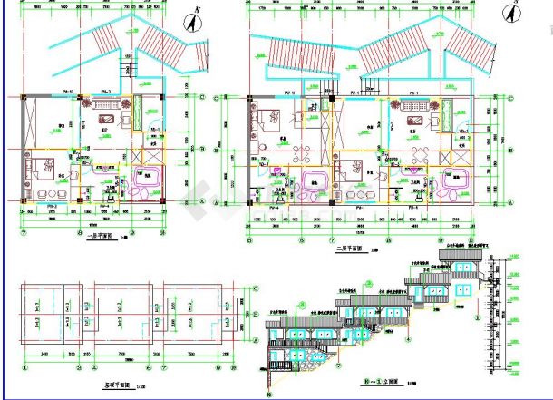 多层木屋设计规划详图-图一