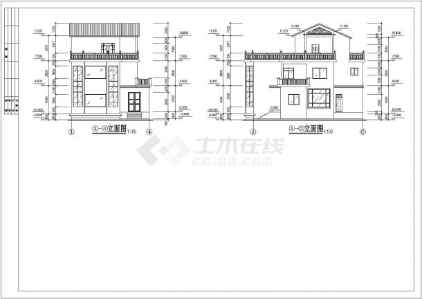 2016年最新3套带车库、凉亭农村房屋建筑设计图-图二