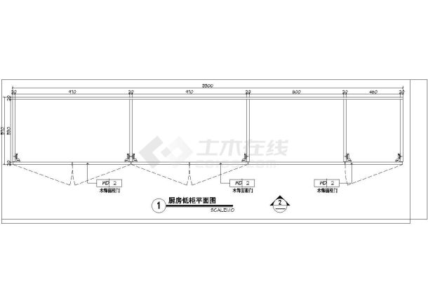 高档现代风格家平层一居室装修施工图-图一